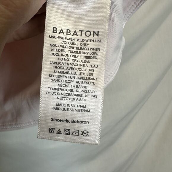 Aritzia Babaton Tank Top Womens Small Pink Knit Cropped Mockneck Sleeveless - Picture 6 of 9